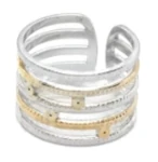 Anillo de Acero quirurgico bicolor